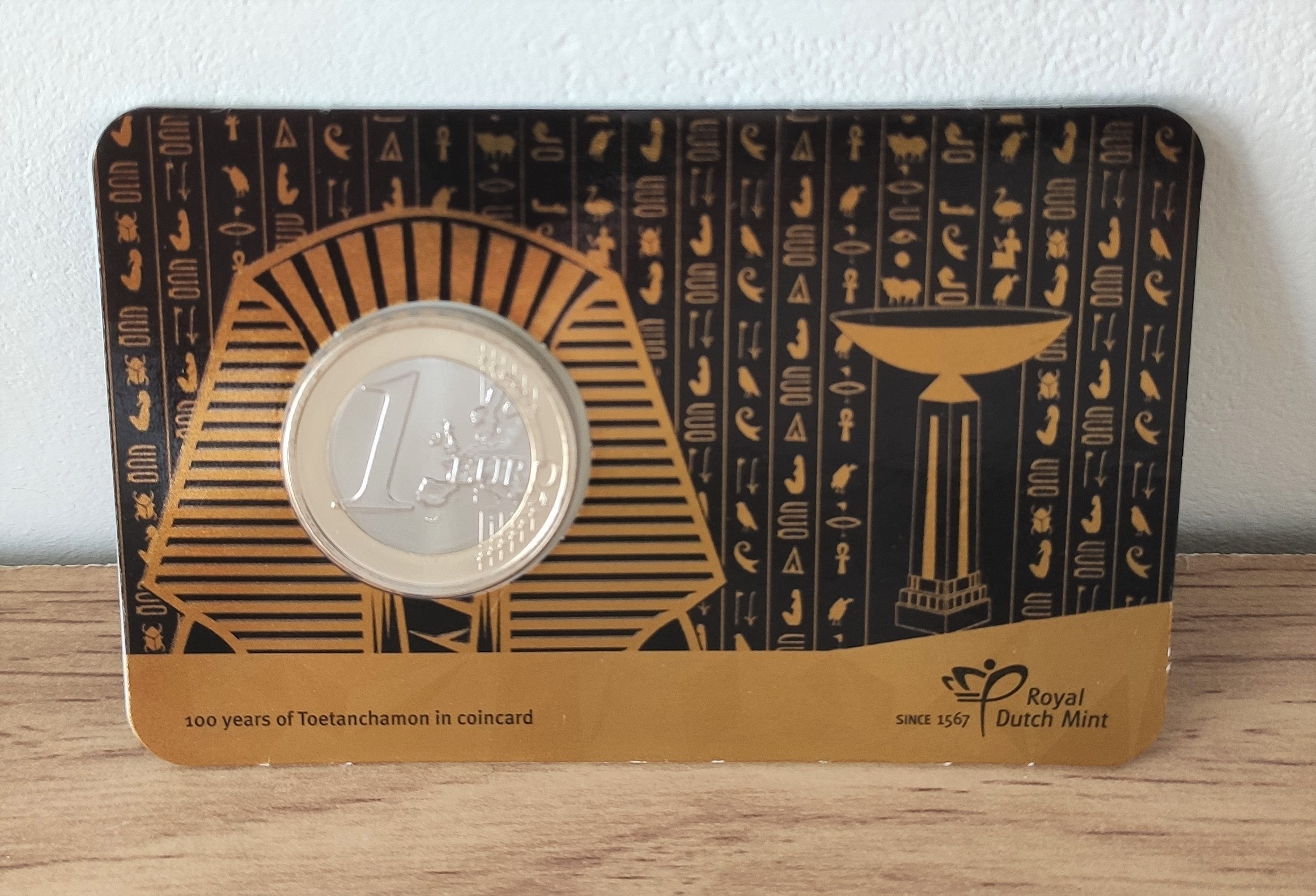 Coincard 1€ BU Pays-Bas 2023 – 100 ans de Toutankhamon