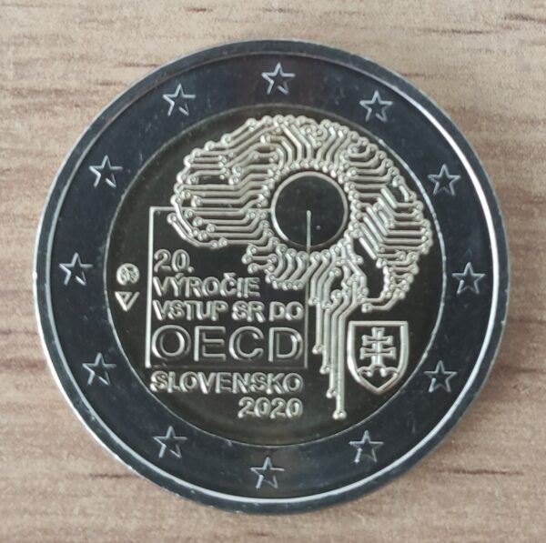 Pièce 2 euro UNC Slovaquie 2020 – Accession à l'OCDE