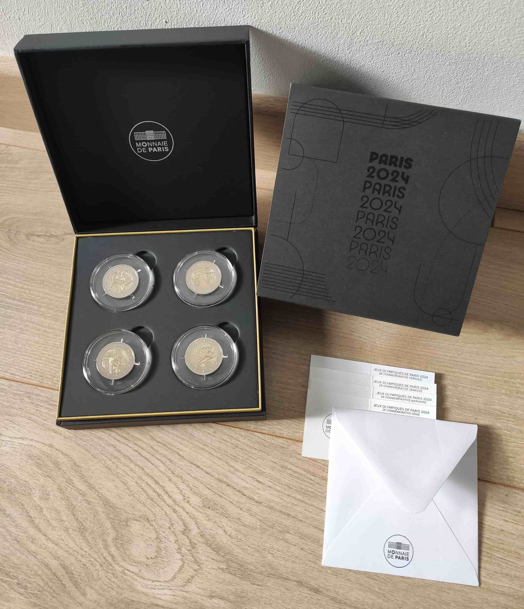 Coffret 4 pièces 2€ BE JO 2024