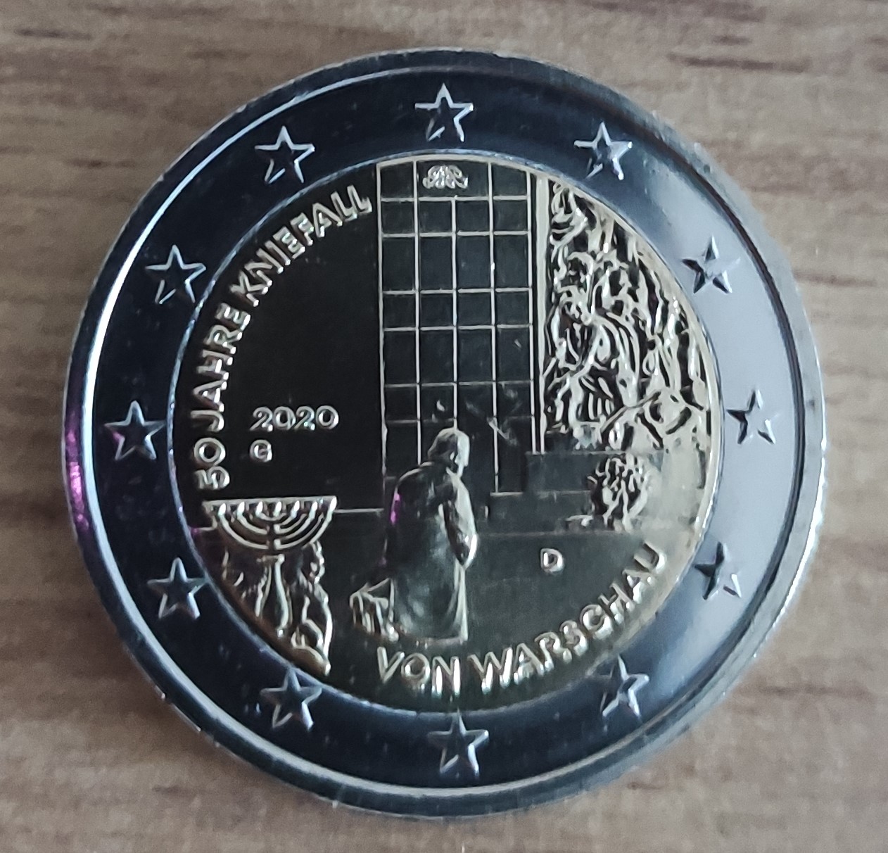 Pièce 2€ UNC Willy Brandt 2020 – Allemagne – Atelier G