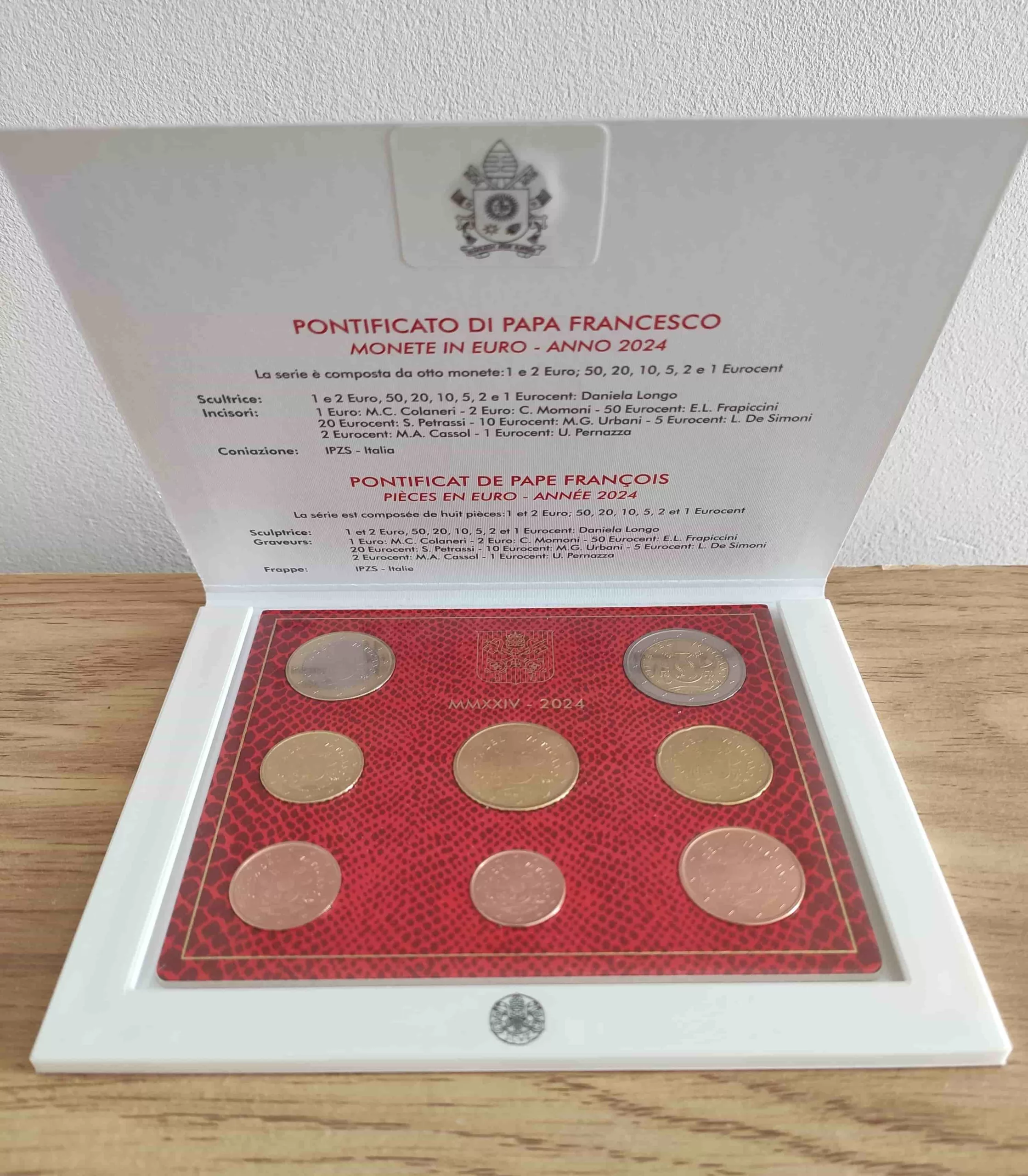 Coffret BU Vatican 2024 – 8 pièces