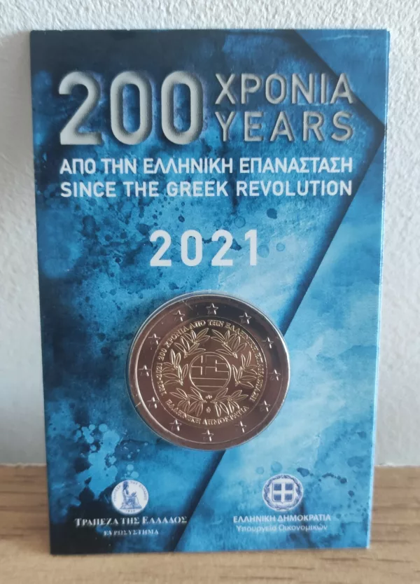 Coincard 2€ Grèce 2021 BU - révolution Grecque