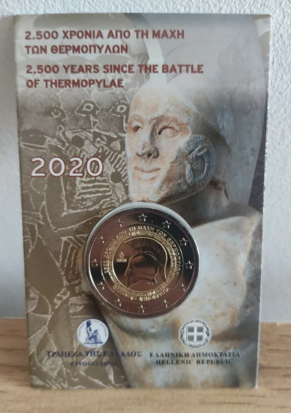 Coincard 2€ Grèce 2020 BU - Bataille des Thermopyles