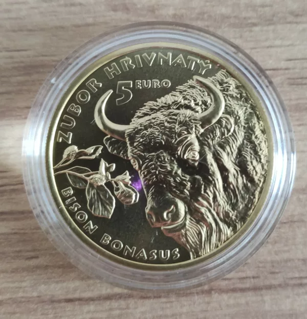 5€ Slovaquie 2024 UNC – Bison européen